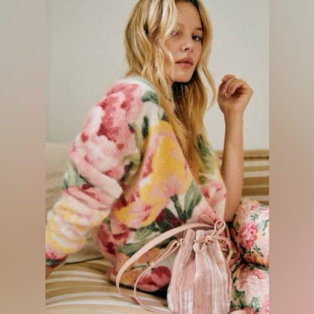 NWT. Sezane Clarissa Jumper in London Bouquet